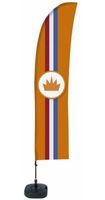 Syna Beach Flag Budget Set Wind Large Oranje Kroon ECO Printmateriaal - BFBL-WT21-17-I797ECO