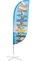 Syna Beach Flag Fiber Paddle Small Print - ECO - BFFP-SG-ECO