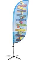 Syna Beach Flag Fiber Paddle Extra Large Print - BFFP-XLG