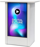 Syna Digital Counter Futuro met 32" Samsung Scherm Verticaal Wit - DICOUNTER32C9003ESF