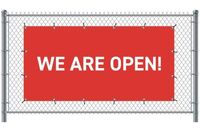 Syna Hekwerkbanner 200 X 100 cm Open Engels Rood - FBG200-100-I677