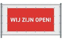 Syna Hekwerkbanner 200 X 100 cm Open Nederlands Rood - FBG200-100-I683