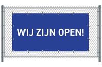 Syna Hekwerkbanner 200 X 100 cm Open Nederlands Blauw - FBG200-100-I685