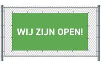 Syna Hekwerkbanner 200 X 100 cm Open Nederlands Groen - FBG200-100-I687