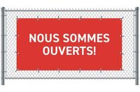 Syna Hekwerkbanner 200 X 100 cm Open Frans Rood - FBG200-100-I695