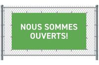 Syna Hekwerkbanner 200 X 100 cm Open Frans Groen - FBG200-100-I699