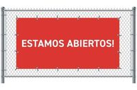 Syna Hekwerkbanner 200 X 100 cm Open Spaans Rood - FBG200-100-I701