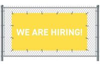 Syna Hekwerkbanner 200 X 100 cm Wij Zoeken Collega's Engels Geel - FBG200-100-I723