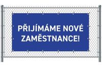 Syna Hekwerkbanner 200 X 100 cm Wij Zoeken Collega's Tsjechisch Blauw - FBG200-100-I757