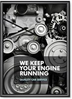 Syna 25 mm Kliklijst Rechte Hoeken 50 X 70 cm Zwart - KR50X70G25C9005