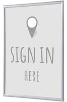 Syna Kliklijst A1 Complete Set hier Melden Grijs Engels - KRA1G25LPPI448