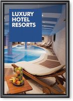 Syna 25 mm Kliklijst Rechte Hoeken A2 Zwart - KRA2G25C9005