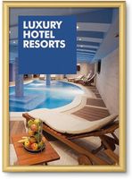 Syna 25 mm Kliklijst Rechte Hoeken A2 Goud - KRA2G25GOLD