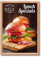 Syna 25 mm Kliklijst Rechte Hoeken A2 Hout - KRA2G25LB