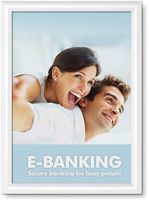 Syna 25 mm Kliklijst Rechte Hoeken A3 Wit - KRA3G25C9003