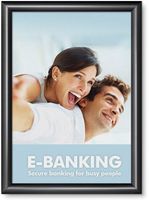 Syna 25 mm Kliklijst Rechte Hoeken A3 Zwart - KRA3G25C9005