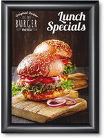 Syna 25 mm Kliklijst Rechte Hoeken A4 Zwart - KRA4G25C9005