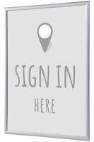 Syna Kliklijst A4 Complete Set hier Melden Grijs Engels - KRA4G25LPPI448