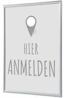 Syna Kliklijst A4 Complete Set hier Melden Grijs Duits - KRA4G25LPPI450