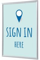 Syna Kliklijst A4 Complete Set hier Melden Blauw Engels - KRA4G25LPPI452