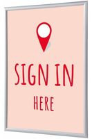 Syna Kliklijst A4 Complete Set hier Melden Rood Engels - KRA4G25LPPI456