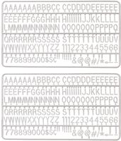 Syna Set van Witte Plastic Letters voor Letterbord Zwart - LEB-LHEAD