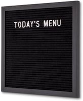 Syna Letterbord Zwart 30 X 30 cm met Zwarte Lijst - LEBBL30X30