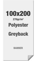 Syna Polyester Greyback 270 G/m2 100 X 200 cm PVC Vrij - LPG100X200M270