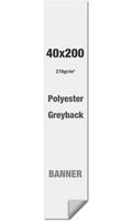 Syna Polyester Greyback 270 G/m2 40 X 200 cm PVC Vrij - LPG40X200M270