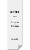 Syna Polyester Greyback 270 G/m2 60 X 200 cm PVC Vrij - LPG60X200M270