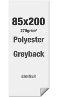 Syna Polyester Greyback 270 G/m2 85 X 200 cm PVC Vrij - LPG85X200M270