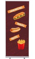 Syna Roll-Banner Budget 85 Complete Set Snacks Engels - RBB085LSFI314