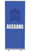 Syna Roll-Banner Budget 85 Complete Set Uitgang Blauw Duits - RBB085LSFI380