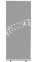 Syna Roll-Banner Budget 85 Complete Set Welkom Grijs Engels - RBB085LSFI390