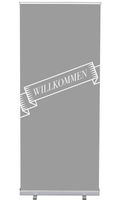 Syna Roll-Banner Budget 85 Complete Set Welkom Grijs Duits - RBB085LSFI392