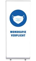 Syna Roll-Banner Budget 85 Complete Set Mondkapje Verplicht Wit Nederlands - RBB085LSFI606