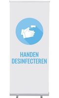 Syna Roll-Banner Budget 85 Complete Set Handen Desinfecteren Wit Nederlands - RBB085LSFI612