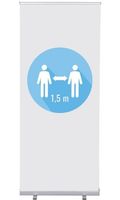 Syna Roll-Banner Budget 85 Complete Set 1,5 Meter Afstand Wit - RBB085LSFI616