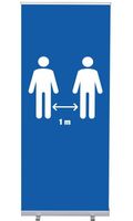 Syna Roll-Banner Budget 85 Complete Set 1 Meter Afstand Blauw - RBB085LSFI617