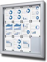 Syna Vergrendelbaar Notitiebord Outdoor Extra Deep 12x A4 - SCL12XA4PH