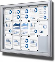Syna Vergrendelbaar Notitiebord Outdoor Extra Deep 15x A4 - SCL15XA4PH