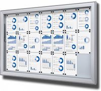 Syna Vergrendelbaar Notitiebord Outdoor Extra Deep 21x A4 - SCL21XA4PH
