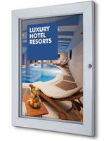 Syna Vergrendelbare Poster Case Gegalvaniseerde Achterwand A2 - SCPXA2