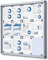 Syna Vergrendelbaar Notitiebord met Schuifdeuren 12x A4 - SCSL12XA4