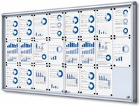 Syna Vergrendelbaar Notitiebord met Schuifdeuren 24x A4 - SCSL24XA4
