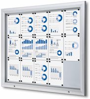 Syna Vergrendelbaar Notitiebord Outdoor met Gasveer 15x A4 - SCT15XA4PH