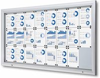 Syna Vergrendelbaar Notitiebord Outdoor met Gasveer 24x A4 - SCT24XA4PH