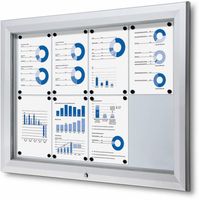 Syna Vergrendelbaar Notitiebord Outdoor 8x A4 - SCT8XA4PH