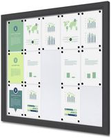 Syna Outdoor Vergrendelbaar Notitiebord Slim 15 X A4 Anthracite - SCTE15XA4PHC7016JS