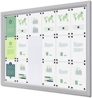 Syna Outdoor Vergrendelbaar Notitiebord Slim 18 X A4 - SCTE18XA4PH